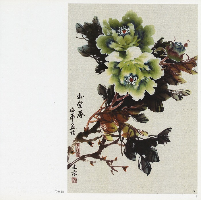 水墨画 / 水墨画集 中国画集 墨彩画 絵手紙 日本画 [毎日一画 牡丹