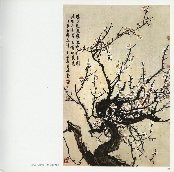 水墨画 / 水墨画集 中国画集 墨彩画 絵手紙 日本画 [毎日一画梅花