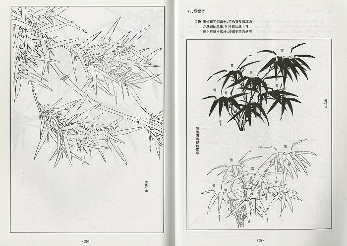 水墨画 / 水墨画集 中国画集 墨彩画 絵手紙 日本画 山水 [中国画伝統