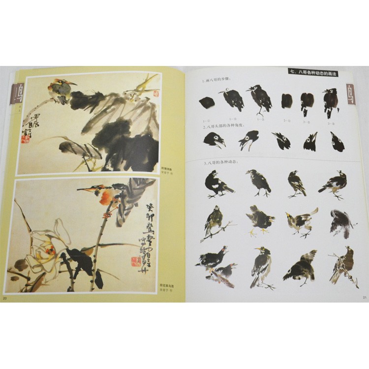 水墨画 / 水墨画集 中国画集 墨彩画 絵手紙 日本画 [千姿百態画