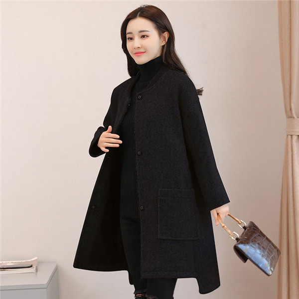 ノーカラーコート レディース アウター チェスターコート ロングコート ポケット付き 襟なし 秋冬 新作 おしゃれ 暖かい 保温 大きいサイズ 30代 29novvwlwt11 コウガレイ屋 通販 Yahoo ショッピング