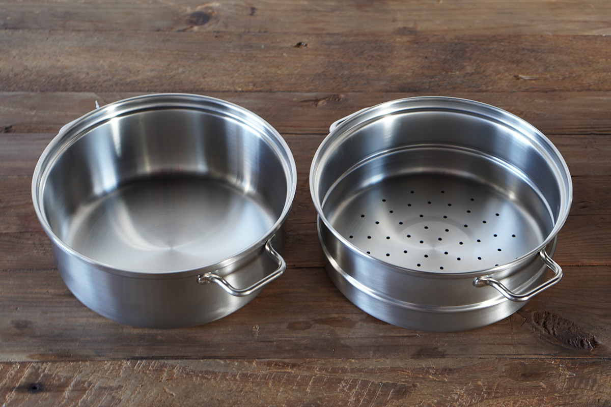 工房アイザワ 蒸し器 ブラックピーマン 200Vスチーマー 18cm 70340