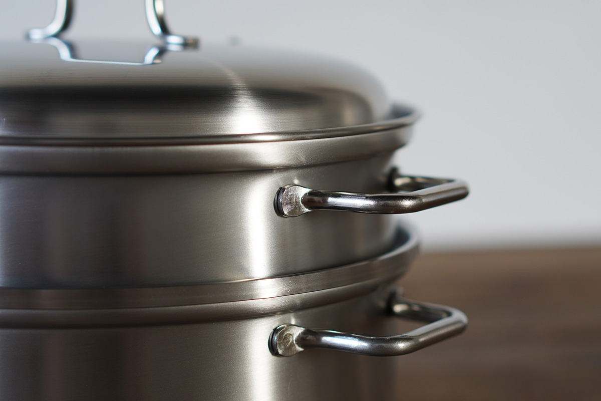 工房アイザワ 蒸し器 ブラックピーマン 200Vスチーマー 18cm 70340