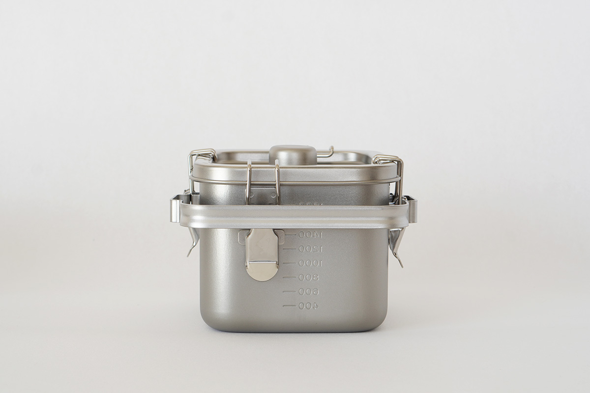 仔犬印（KOINU） 角給食缶ミニ 保存容器 日本製 燕三条製 ステンレス