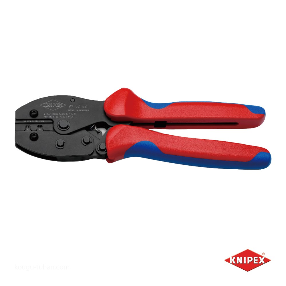 KNIPEX 9752-42SB 圧着プライヤー MC4/MC4EVO AWG12/10