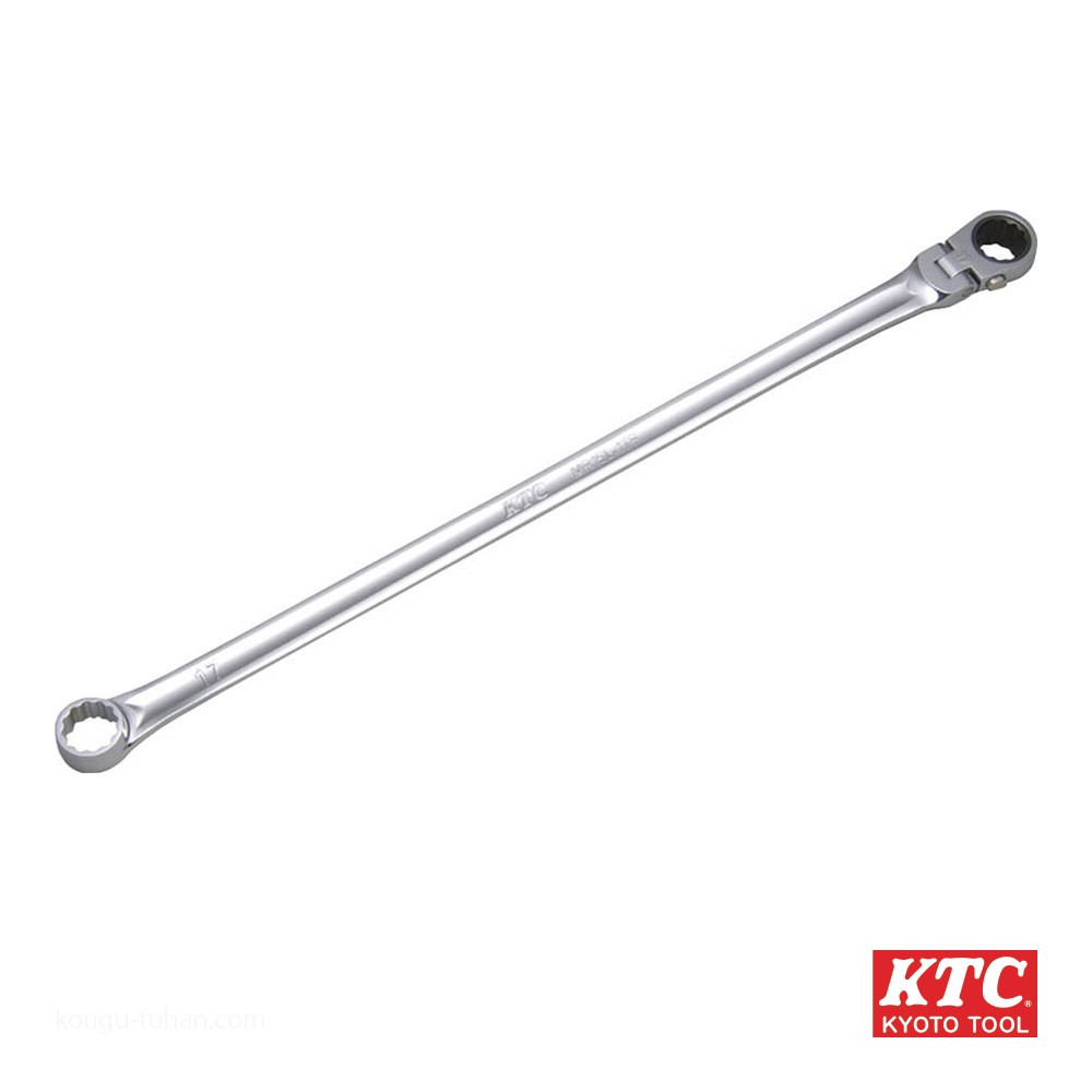 KTC MR15L 17F 超ロングラチェットメガネレンチ首振 :4989433316253:工具通販