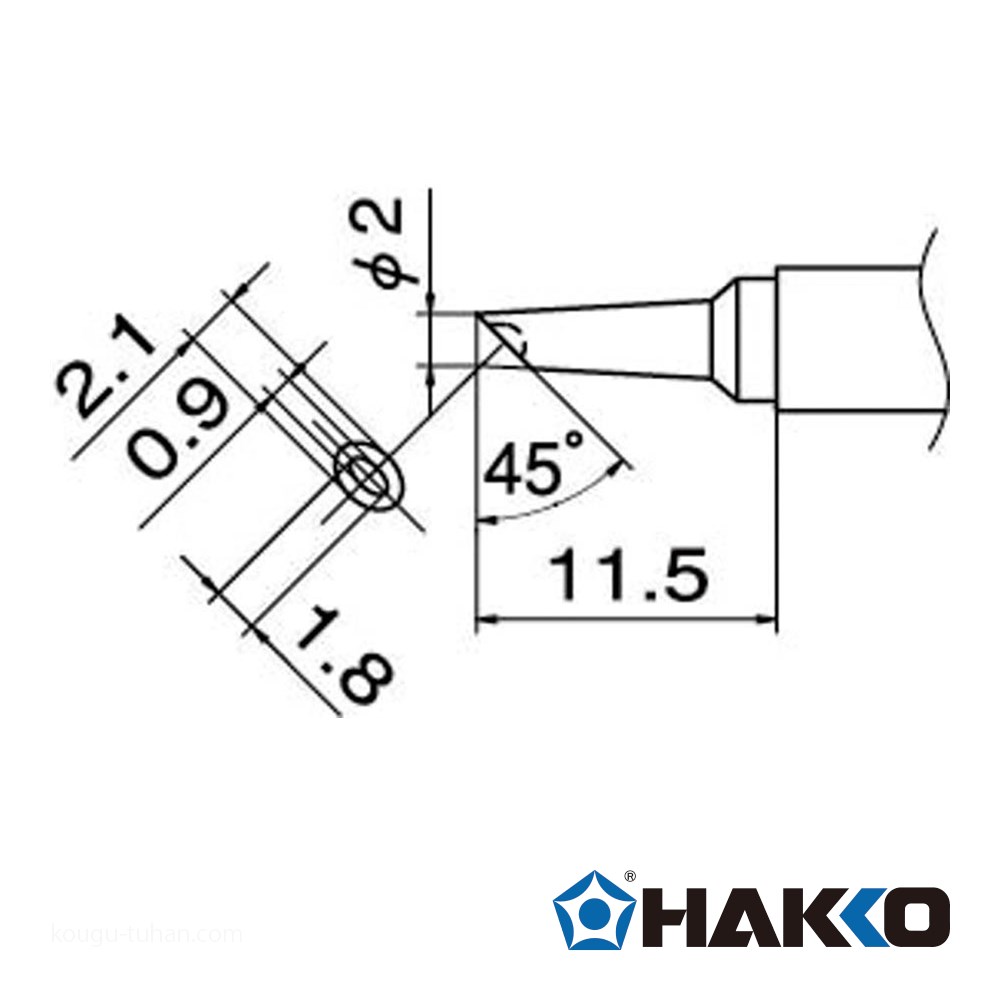 白光 T12-BCM2 こて先/2BC型溝付 : 工具通販 Yahoo!店 - 通販 - Yahoo