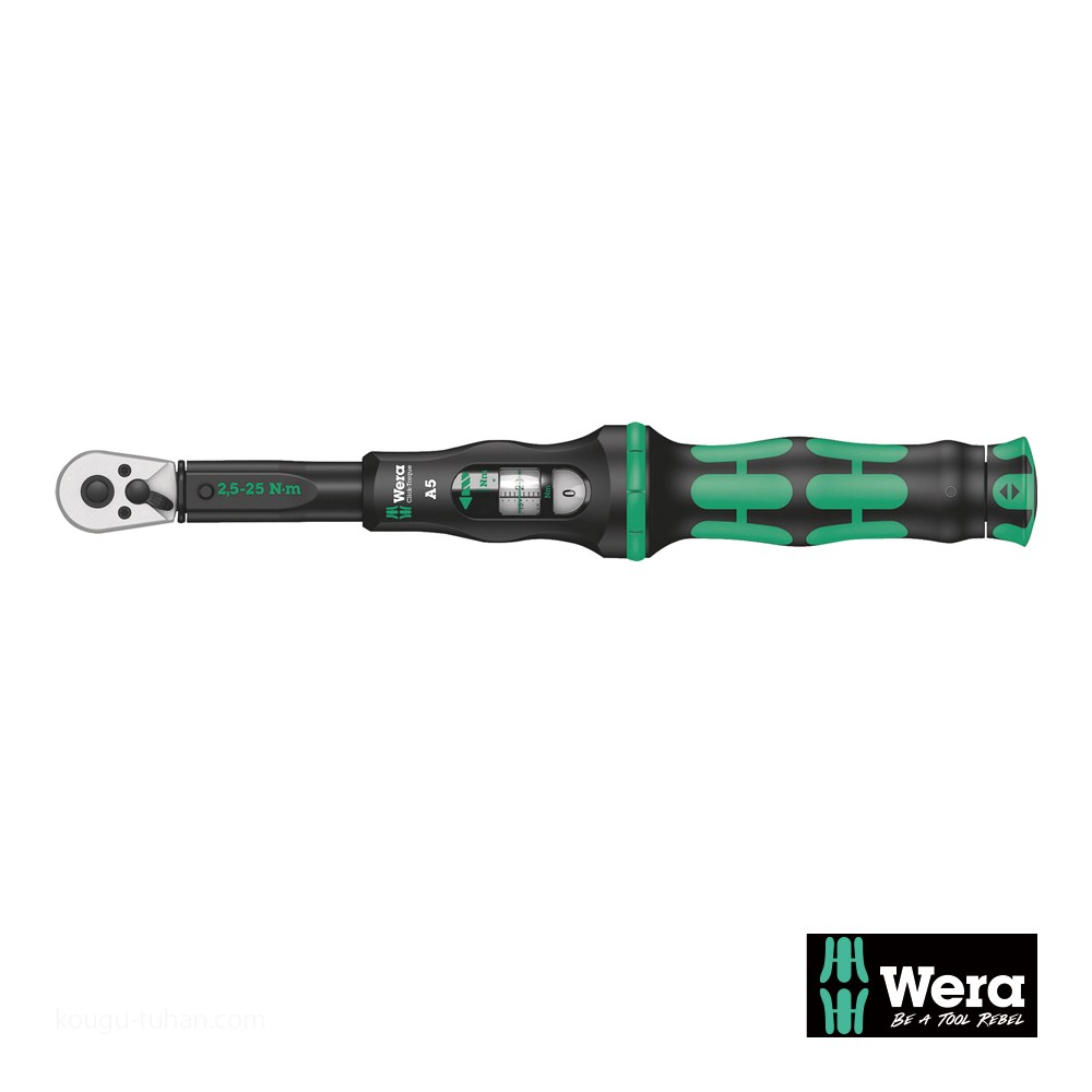 Wera ラチェット式トルクレンチ A5 1/4SQ 2.5-25Nm : 工具通販 Yahoo