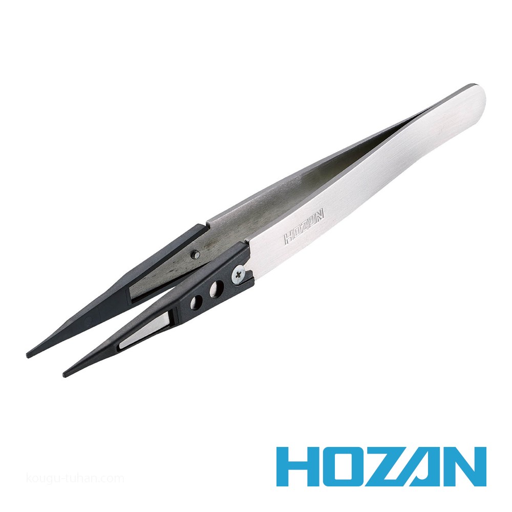 HOZAN P-640-S ESDチップピンセット｜kougu-tuhan