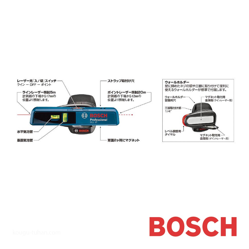 Bosch ミニレーザーレベル、三脚セット - 自転車