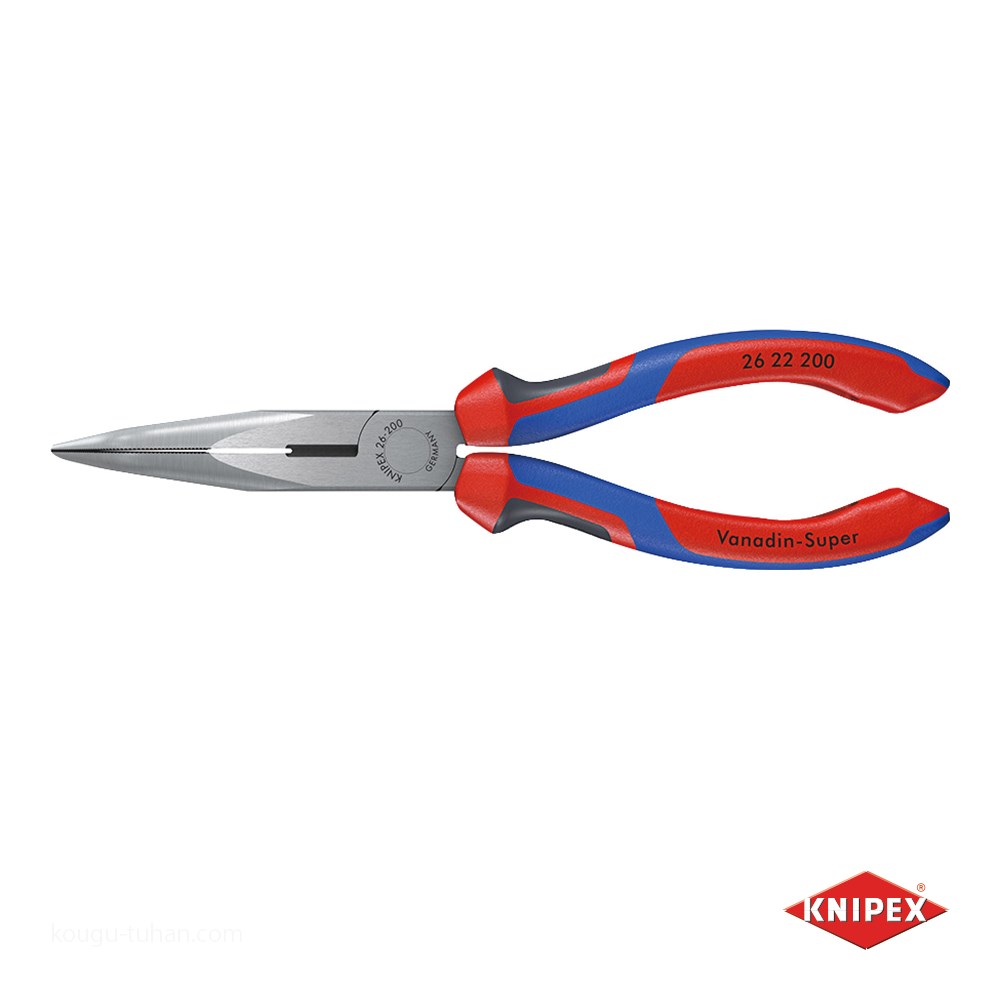 KNIPEX 2622-200SB 40°先曲ラジオペンチ (SB) : 工具通販 Yahoo!店