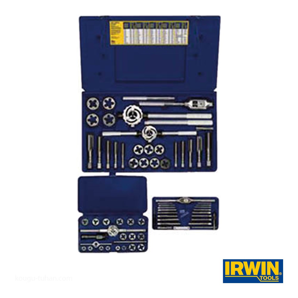 IRWIN アーウィン 97312 タップ&ダイスセット 66個入り : 工具