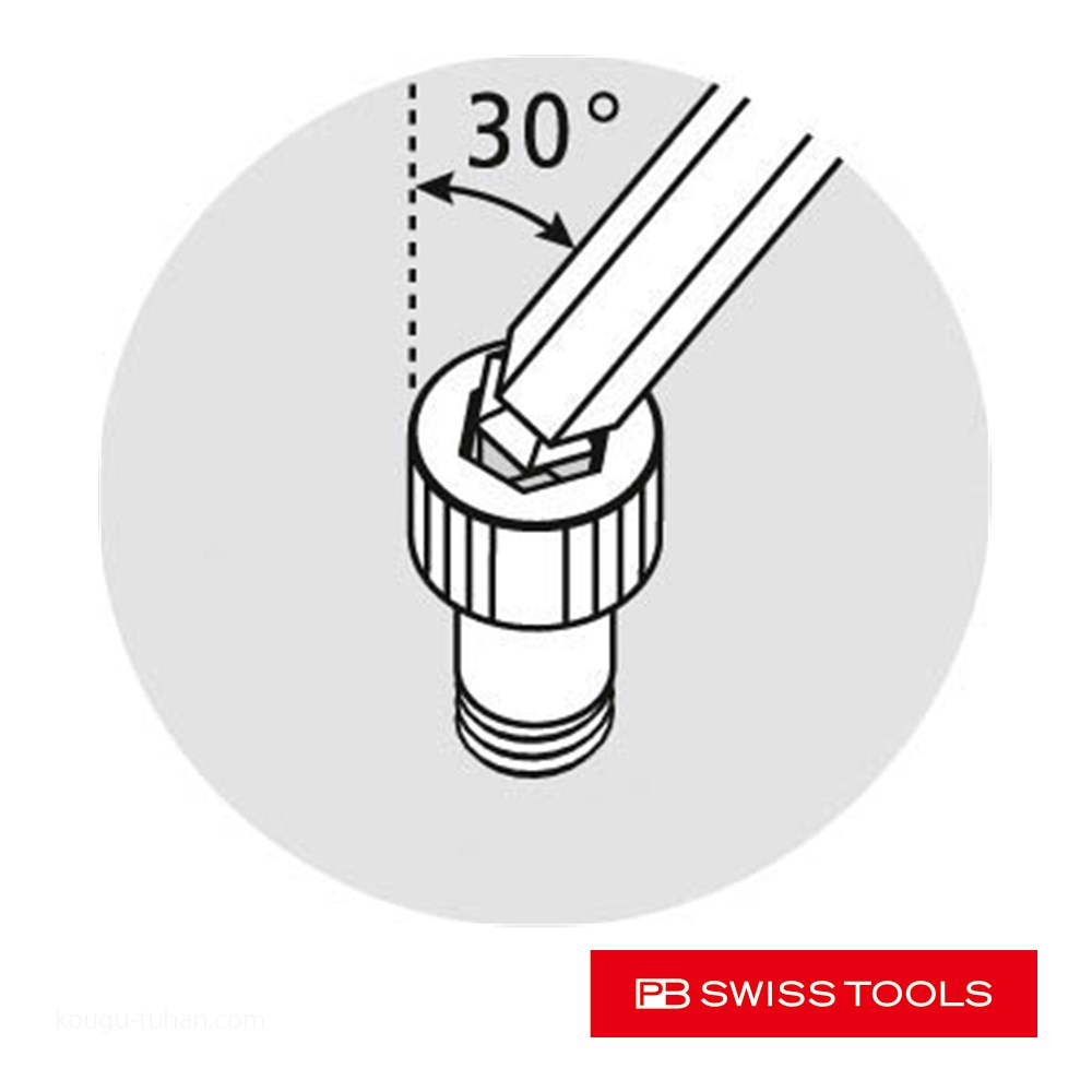 PB 3212.LH-10CN ローレット入六角レンチセット (パック)｜kougu-tuhan｜03