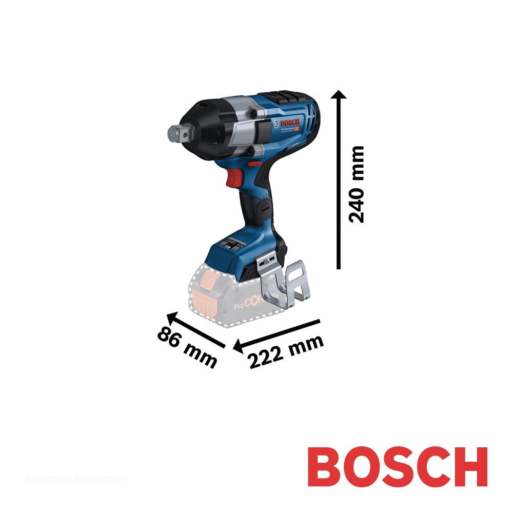 BOSCH（ボッシュ） BOSCH GDS18V-1050HC コードレスインパクトレンチ 