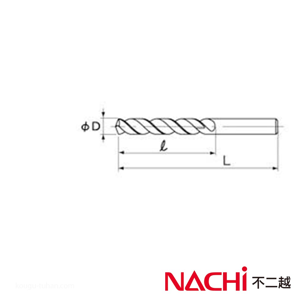 NACHI COSD4.8 コバルトストレートシャンクドリル 4.8MM【10点セット