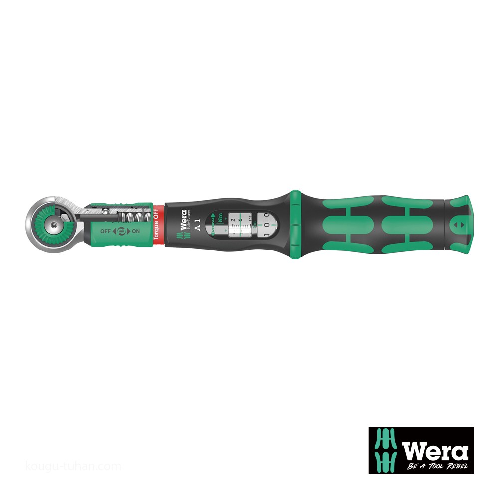Wera 空転式トルクレンチ 1/4SQ ソケット 2-12Nm