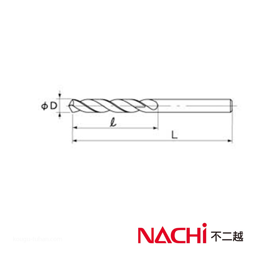 NACHI SD10.5 ストレートシャンクドリル 10.5MM【5点セット