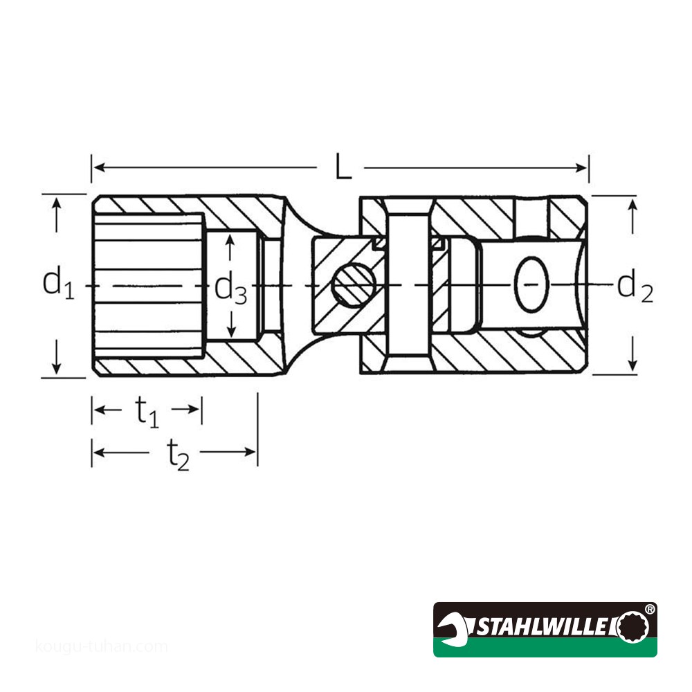 スタビレー 402A-11/32 (1/4SQ)ユニフレックスソケット (01540022