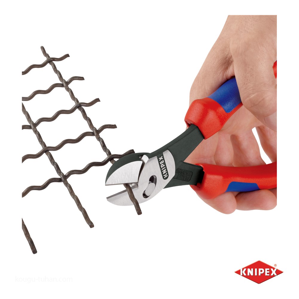 KNIPEX 7372-180BK ツインフォースニッパー (BK) : 工具通販 KNIPEX 7372-180BK ツインフォースニッパー (BK) : 工具通販