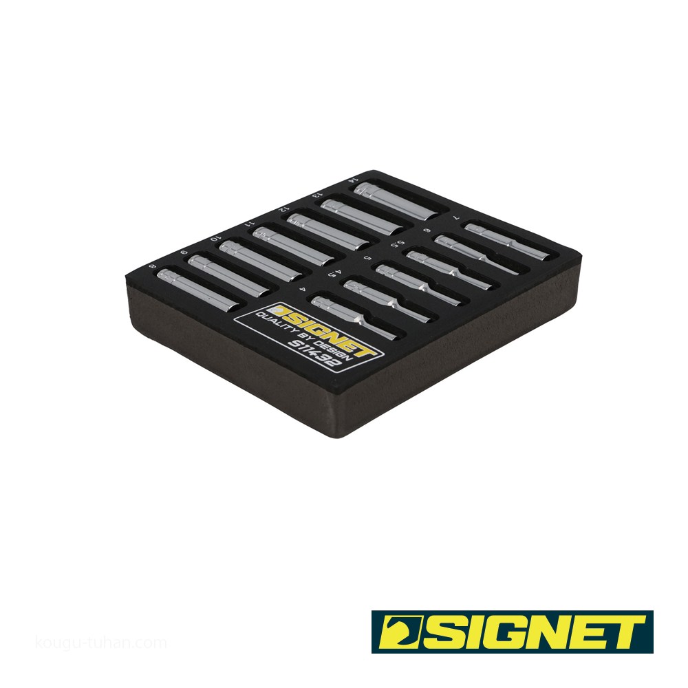 RT-211416様専 SIGNET 11432 1/4DR 13PC ディープソケットセット DESIGNトレー : 工具