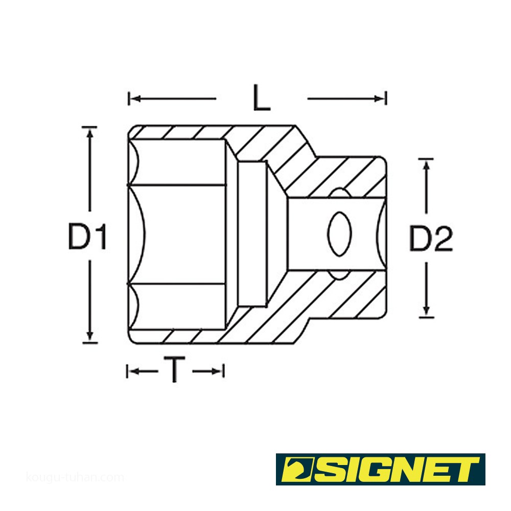 SIGNET 13316 1/2DR 16MM ソケット (6角) : 工具通販 Yahoo!店 - 通販