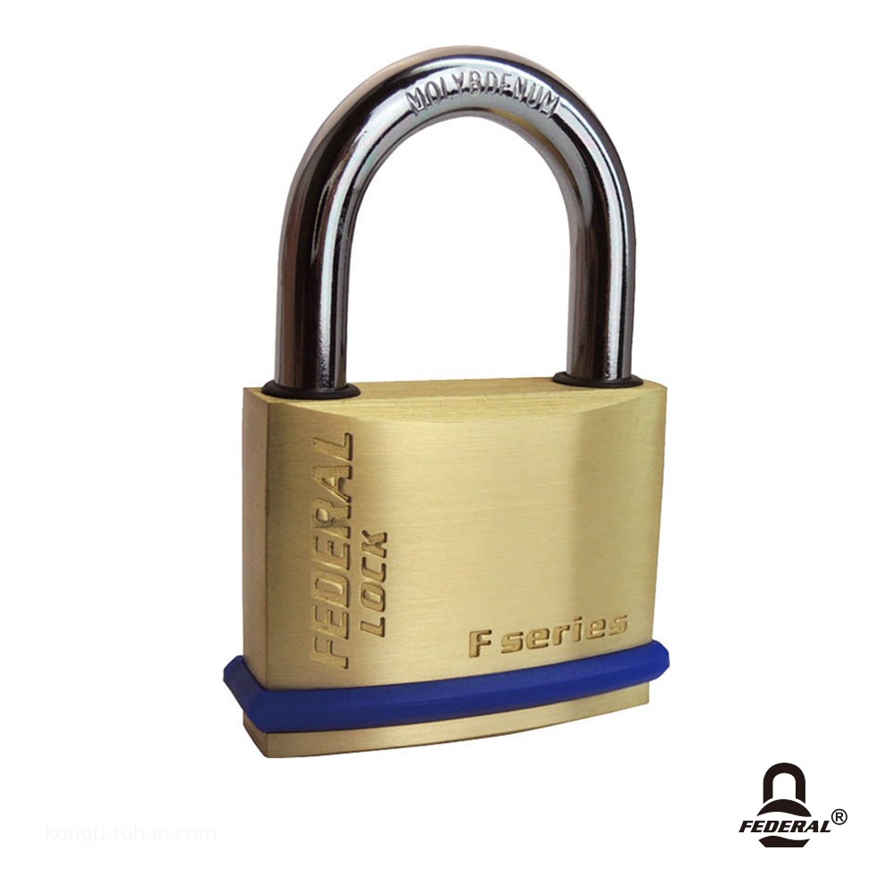 Yahoo! Yahoo!ショッピング(ヤフー ショッピング)FEDERAL LOCK F50-P 南京錠 PEリング付 50mm