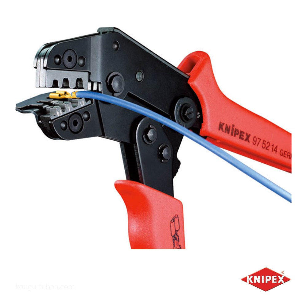 KNIPEX クニペックス 9752-20 圧着ペンチ 質量(g)：380-