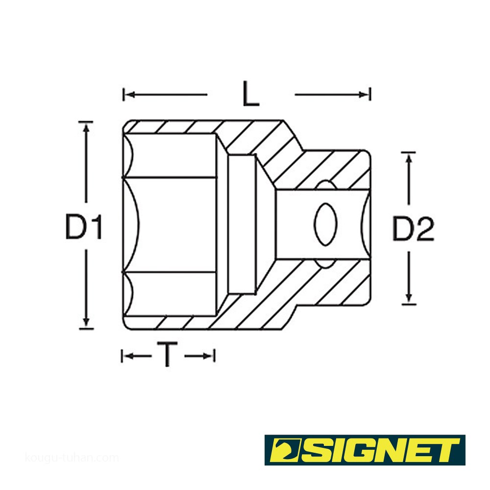 SIGNET 13112 1/2DR 1.1/16