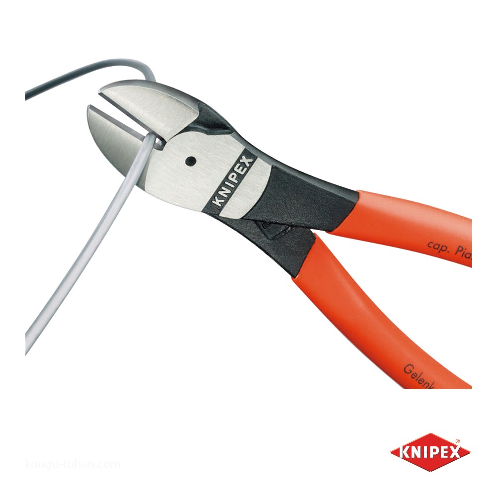 【在庫セール】クニペックス KNIPEX 硬線用 強力型斜ニッパー 7401-2 楽天市場】日本正規品 クニペックス 強力型斜ニッパー(硬線用) (SB