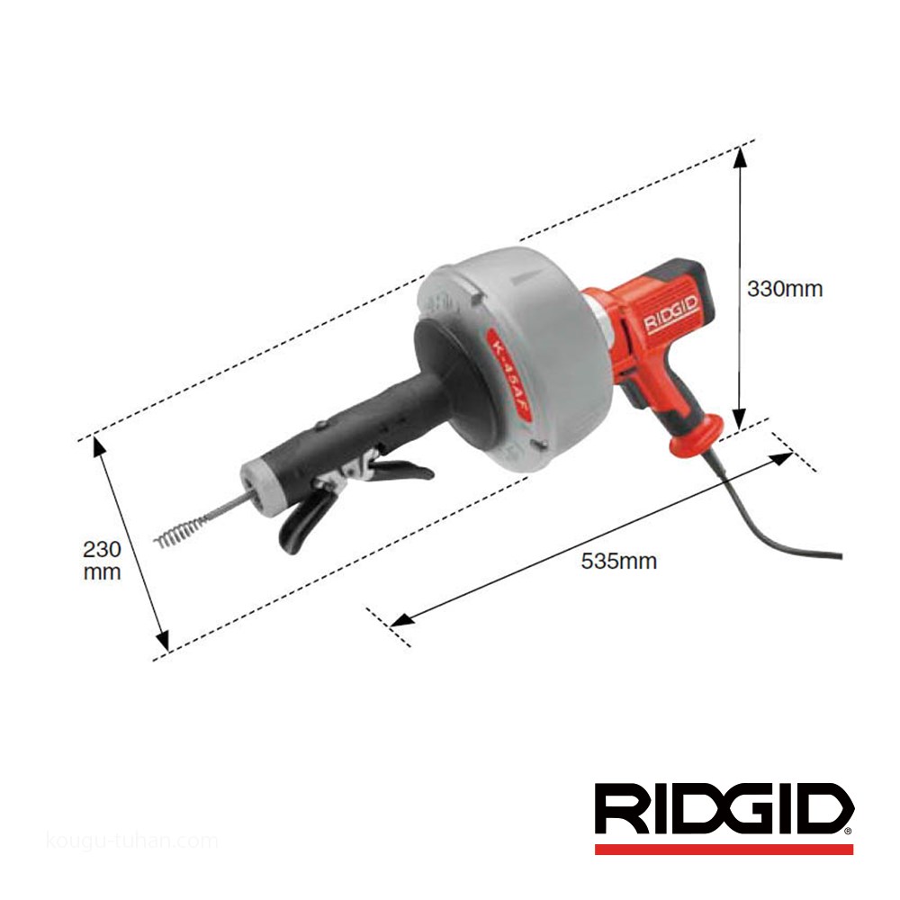ま*き様 リジッド RIDGID ドレンクリーナ K-45 シンクマシン 排水管 K-45 シンクマシン | RIDGID ツール