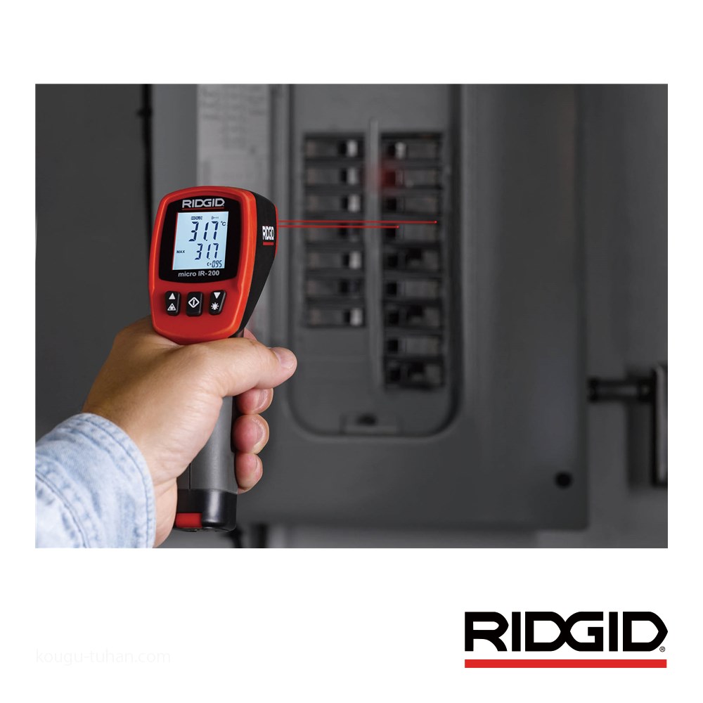 RIDGID 36798 非接触赤外線放射温度計 IR-200 : 0095691367983 : 工具