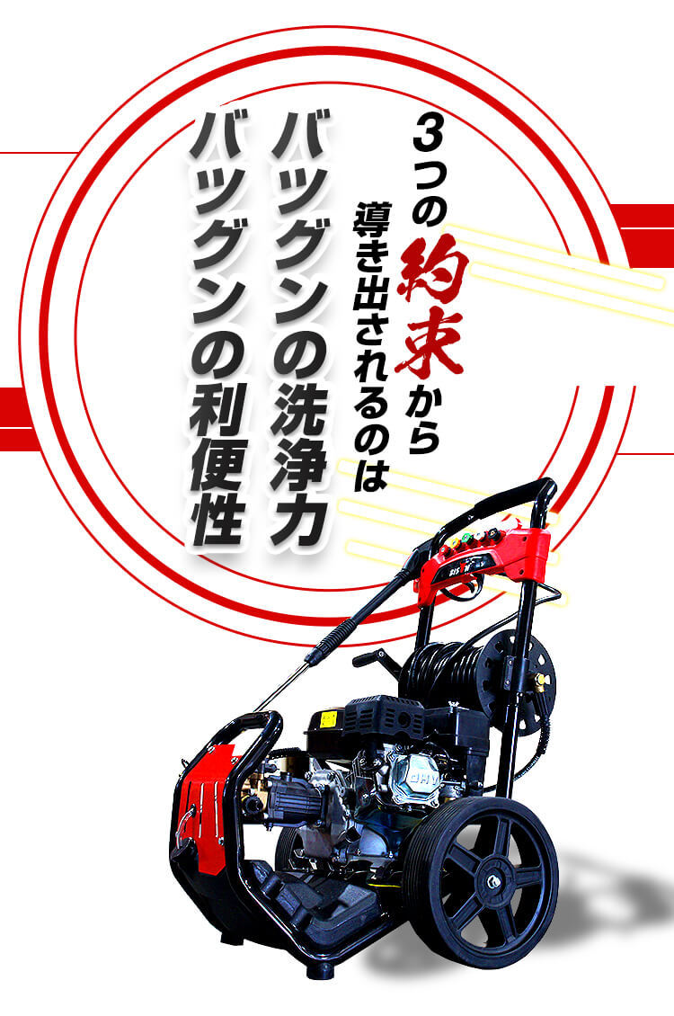 高圧洗浄機 エンジン式 業務用 18MPa 7馬力 送料無料 コードレス 高