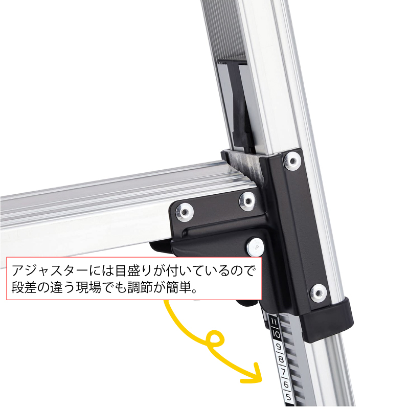 16脚まとめ買い 松川 長谷川工業 軽量専用脚立 脚軽130 ブラック 6段 RZB-18b（直送品