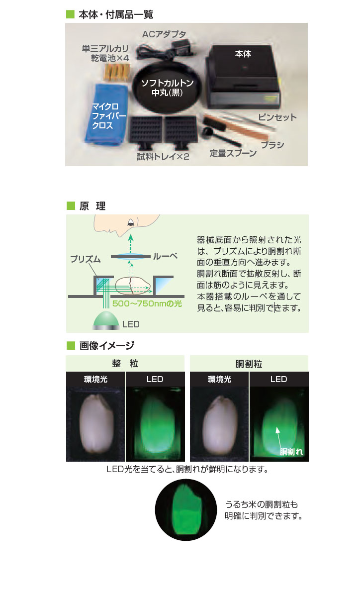 ケツト科学研究所 もち米胴割粒透視器 TX-300 (tx-300)｜kouguyasan｜02