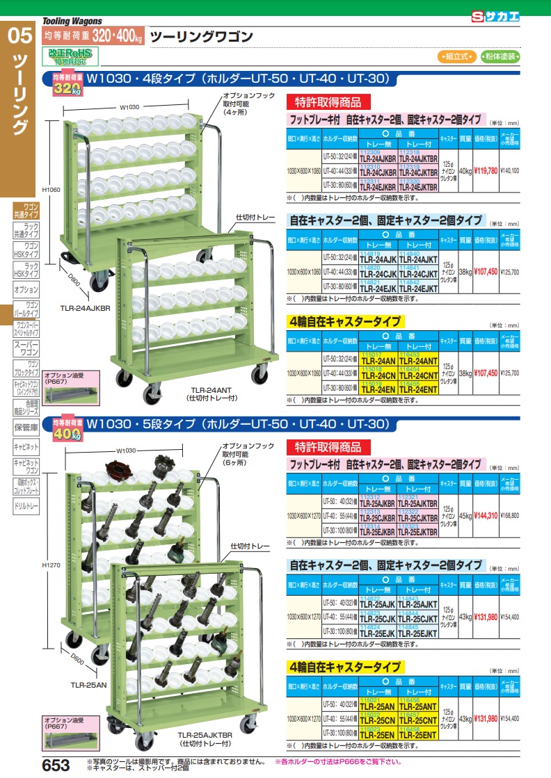 ポイント15倍】【直送品】 サカエ ツーリングワゴン（ＵＴ−５０タイプ