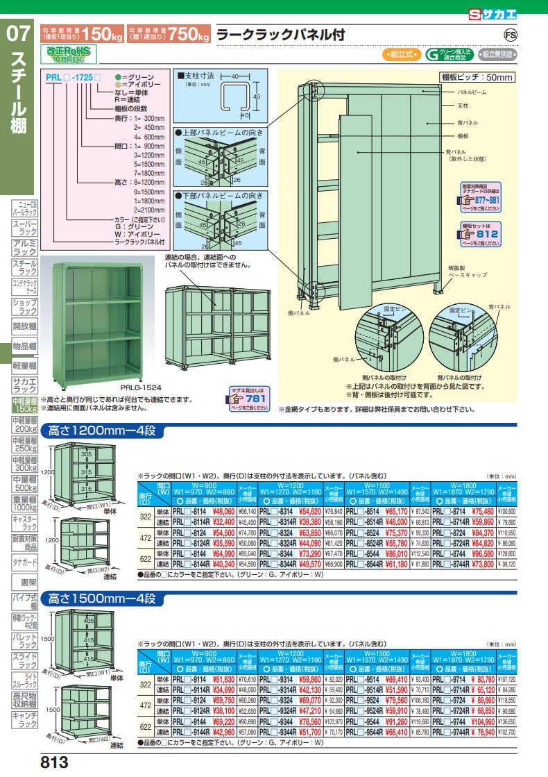 ラークラックパネル付 PRL-9524R【代引き不可】-