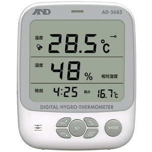 【直送品】 A D (エー・アンド・デイ) 環境温湿度計(露点測定機能つき) AD 5685 :k and ad 5685:工具屋さん