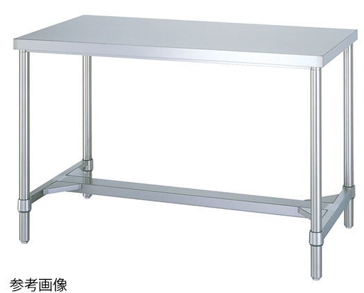 【直送品】 アズワン ステンレス作業台(H枠) 900×750×800mm WHN-9075 (1-7836-22) 《実験設備・保管》 【大型】