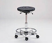 【直送品】 アズワン 研究者専用チェアー 背無し リング有り LC-50R (3-5331-03) 《実験設備・保管》 【特大・送料別】