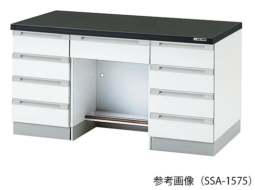 【直送品】 アズワン サイド実験台 SSA-1575本体シロ (3-5831-21) 《実験設備・保管》 【特大・送料別】