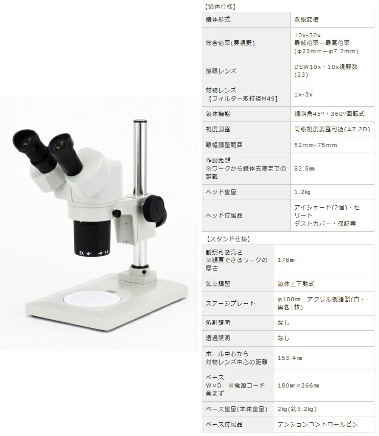 直送品】 カートン光学 (Carton) 固定式実体顕微鏡 NSW-1FT15-260