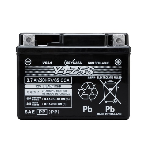 【直送品】 GSユアサ バッテリー バイク用 VRLA 制御弁式 液入・充電済み 12V YTZ5S (YTZ5S GY C) :k gsy ytz5s:工具屋さん