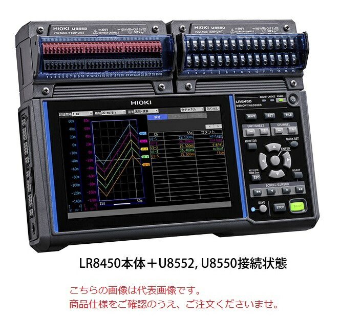 【ポイント15倍】日置電機 メモリハイロガー LR8450-01 (無線LAN搭載モデル・本体のみ) | 