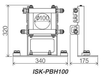 直送品】 育良精機 パワーボール用四面コロアタッチメント(ISK-PB203