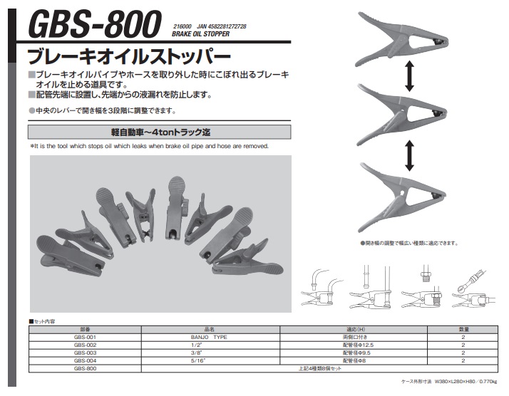 【直送品】 江東産業(KOTO) 5/16 ブレーキストッパー GBS-004｜kouguyasan｜02