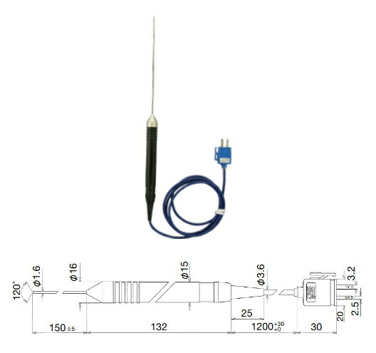 共立電気計器 温度センサ MODEL8404 :k kyori model8404:工具屋さん