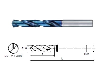 不二越 (ナチ) アクアREVOドリル レギュラ AQRVDR0255 《超硬ドリル》