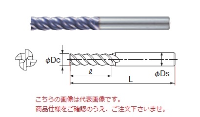 不二越 (ナチ) 超硬エンドミル SL4GEO6 (X´s ミルジオロング)