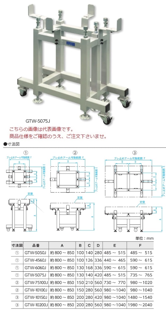 【ポイント15倍】【直送品】 新潟精機 石定盤架台 GTW 5050J (151253) (キャスター付タイプ) 【大型】 :niig 151253:工具屋さん