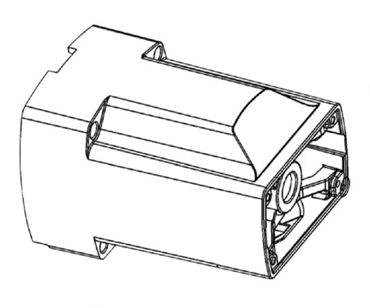 【直送品】 RIDGID(リジッド) モーターハウジング F/1215 22048